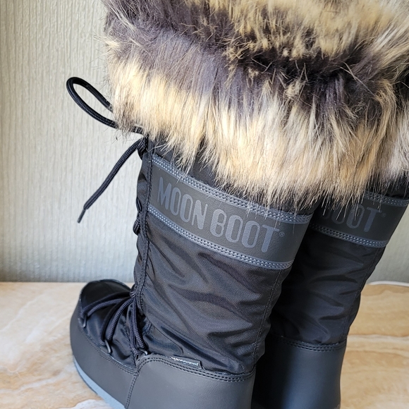 Moon Boot Monaco Tall high black boots Moon Boot Monaco Boots - Picture 14 of 15